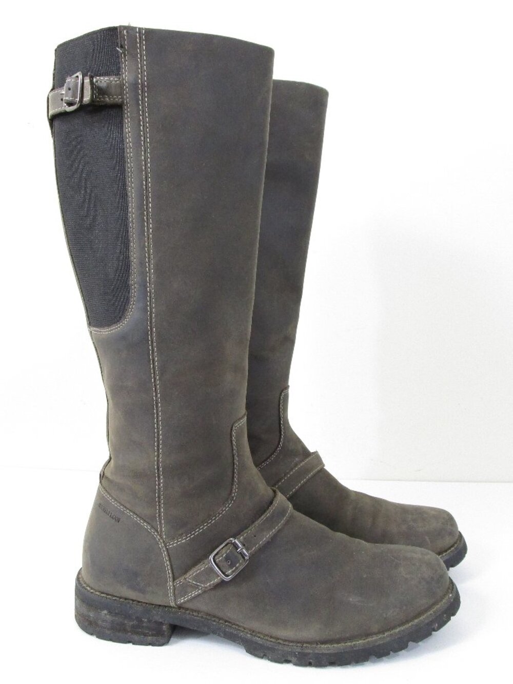 Ariat Womens Stanton Waterproof Dark Gray Suede Leather Knee High Boots Size 8.5